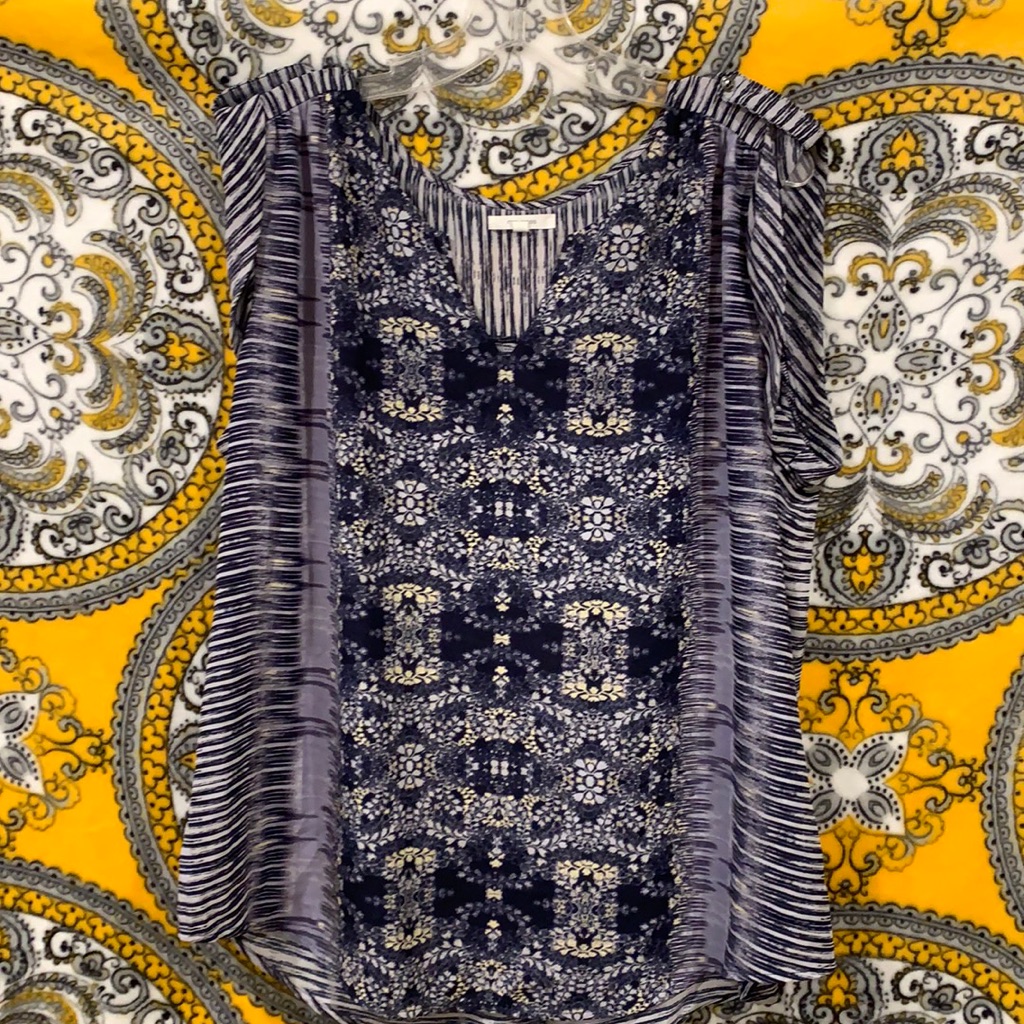 Violet/ Indigo Patterned Top